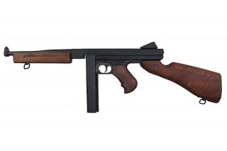 Thompson M1A1 "Military" EBB Electric Blow Back E.F.C.S. Fire Control System Full Wood & Metal by Ares